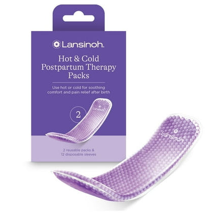 Lansinoh Hot and Cold Pads for Postpartum Essentials, 2 Count Postpartum Pads