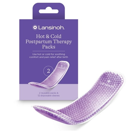 Lansinoh Hot and Cold Pads for Postpartum Essentials, 2 Count Postpartum Pads