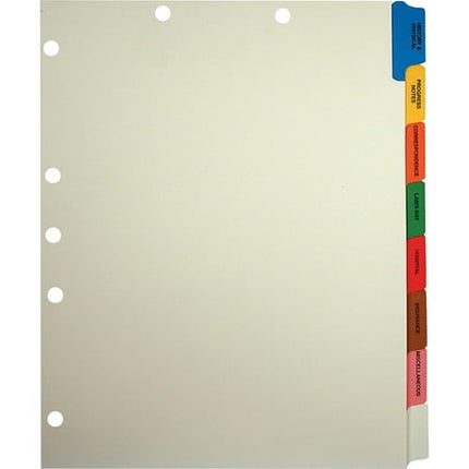 40 Set Box- Tabbies 54505 Medical Chart Divider Sets, Side Tab, 9 x 11,  (TAB54505), Assorted, Black, Manila