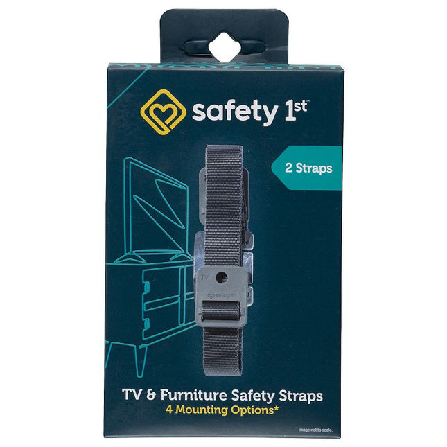 Safety 1st TV & Furniture Safety Straps, Black, Multi, 2 Straps(Pack of 1) Black