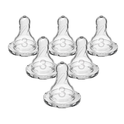 Dr. Brown's Original Nipple, Level 3 (6m+), 6 Count Brown