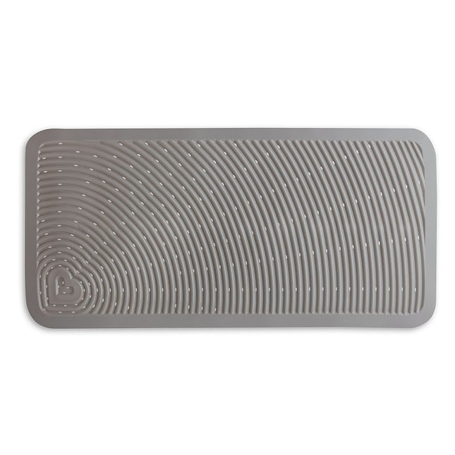 Munchkin Soft Spot Baby Bath Mat for Tub, Cushioned Bathtub Mat for Toddlers and Kids, 36"x17", Grey White