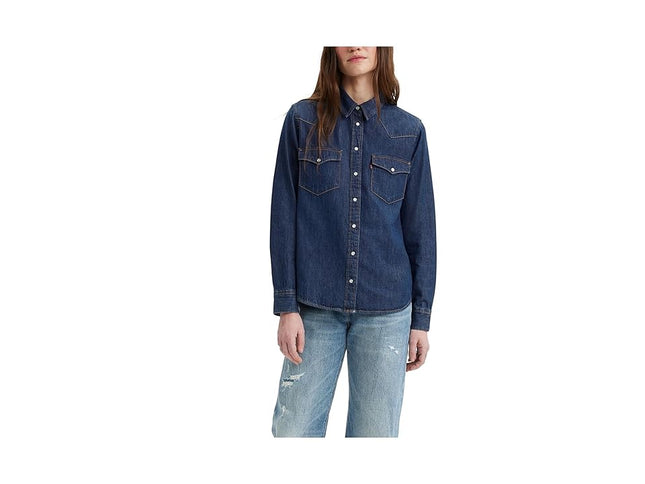 Levi's® Women's Long Sleeve The Ultimate Western Button-Down Shirt - Smokin Hot S
