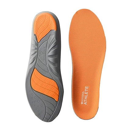 Sof Sole mens Athlete Performance Full-length Insole, Orange, 7-8.5 US