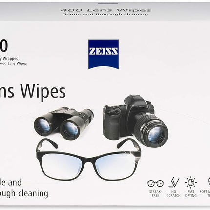 ZEISS Pre-Moistened Alcohol Lens Wipes, 400 Count