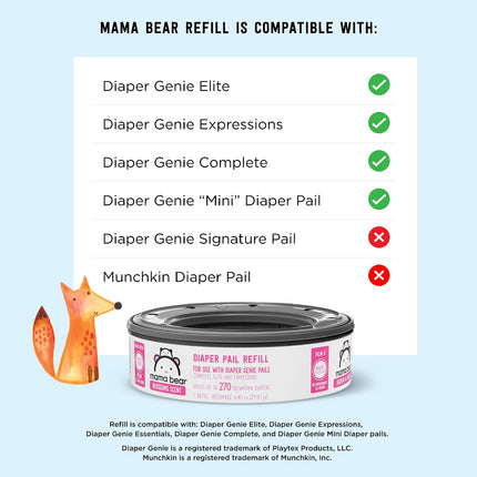 Mama Bear Blossoms Scented Diaper Pail Refills 2160 Count