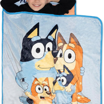 Bluey Kids Nap-Mat Set Pillow and Plush Blanket Toddler