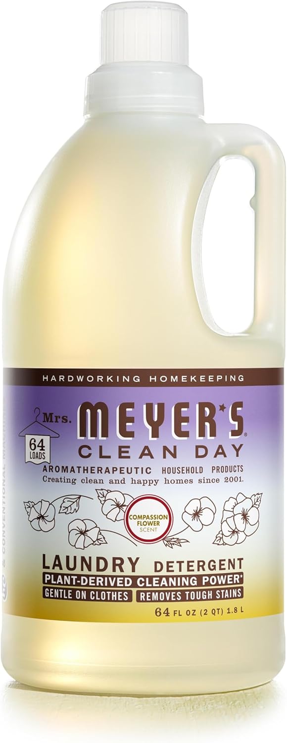 Mrs. Meyer's Compassion Flower Liquid Laundry Detergent 64 Loads 64oz