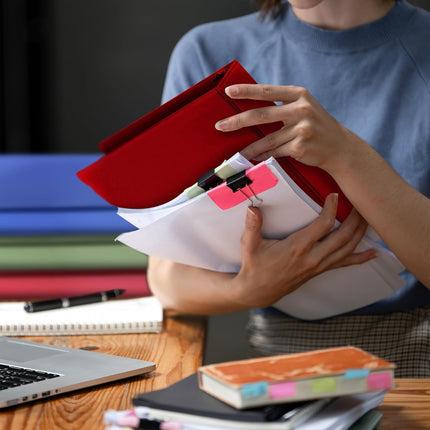 Samsill 1 Inch Economy View Binder Red 4 Pack