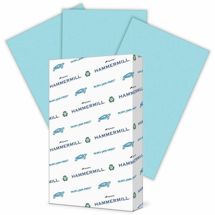 Hammermill Colored Paper, 20 lb Blue Printer Paper, 8.5 x 14 - 1 Ream (500 Sheets) - Made in the USA, Pastel Paper, 103317R