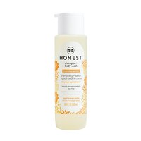 The Honest Company 2-in-1 Cleansing Shampoo + Body Wash | Gentle for Baby | Naturally Derived, Tear-free, Hypoallergenic | Citrus Vanilla Refresh, 18 fl oz