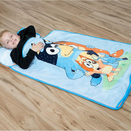 Bluey Kids Nap-Mat Set Pillow and Plush Blanket Toddler