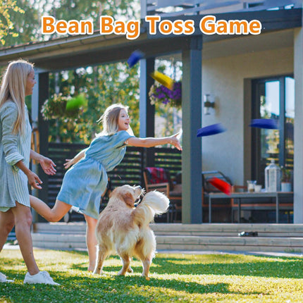 32 Piece Outdoor Carnival Game Set with Potato Sack Bags