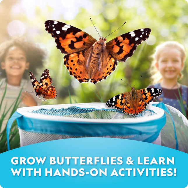 National Geographic Ultimate Butterfly Kit: Grow Live Butterflies, STEM Learning Habitat