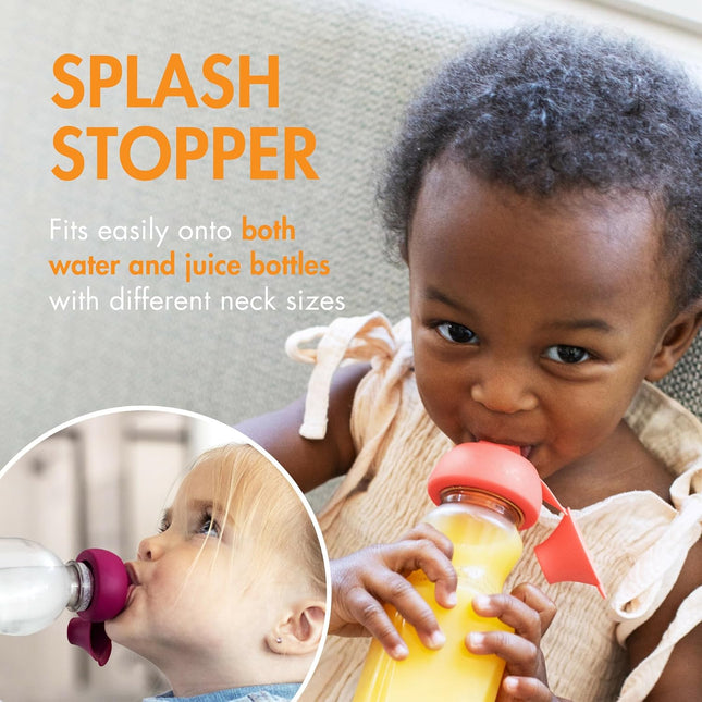 Boon Snug Sip Universal Silicone Bottle Toppers 4 Count