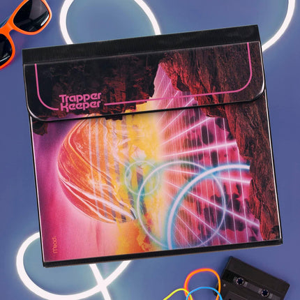 Mead Trapper Keeper 1 Inch Retro Binder with Folders Glow