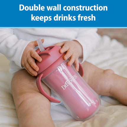 Dr. Brown's Milestones Insulated Sippy Cup With Straw Handles 10oz