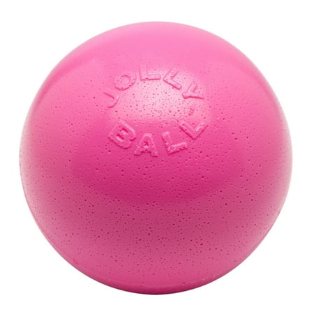 Jolly Pets Bounce-n-Play Dog Toy Ball, 8 Inches, Pink, All Breed Sizes