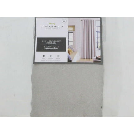 50"x95" Blackout Aruba Window Curtain Panel Gray - Threshold: Recycled Polyester, Traditional Style, OEKO-TEX Certified