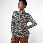 Black/Cream Zebra / M