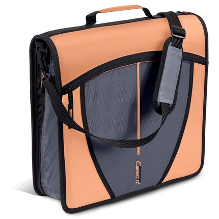 Case-it Mighty Zip Tab 3-Inch Zipper Binder with Expanding File