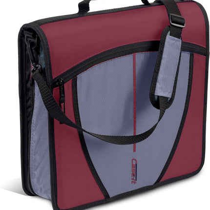 Case-it Mighty Zip Tab 3-Inch Zipper Binder and School Organizer