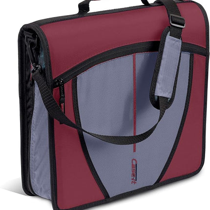 Case-it Mighty Zip Tab 3-Inch Zipper Binder and School Organizer