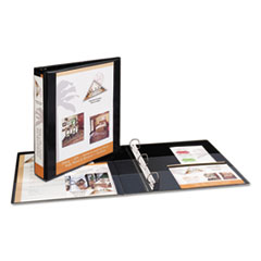 Avery Heavy-Duty View 3 Ring Binder, 1.5" One Touch Slant Rings, Holds 8.5" x 11" Paper, 1 Black Binder (05400)