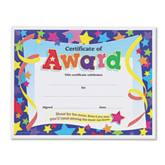 Trend Enterprises Certificate of Award Colorful Classics Certificates, 8.5 x 11 Inches - 30 Piece, (T-2951)