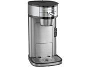 Hamilton Beach The Scoop Single Serve Coffee Maker & Fast Grounds Brewer, Brews in Minutes, 8-14oz. Cups, Stainless Steel Stainless Steel