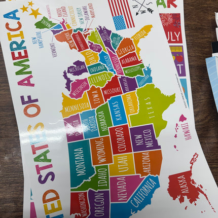 16 Laminated Educational Classroom Posters for Kindergarten and Preschool Learning