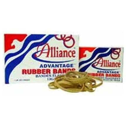 Alliance Rubber 26145 Advantage Rubber Bands Size #14, 1 lb Box Contains Approx. 2250 Bands (2" x 1/16", Natural Crepe),Beige