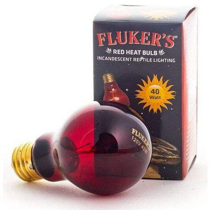 Fluker's Incandescent Red Heat Bulbs for Reptiles, 40 Watt