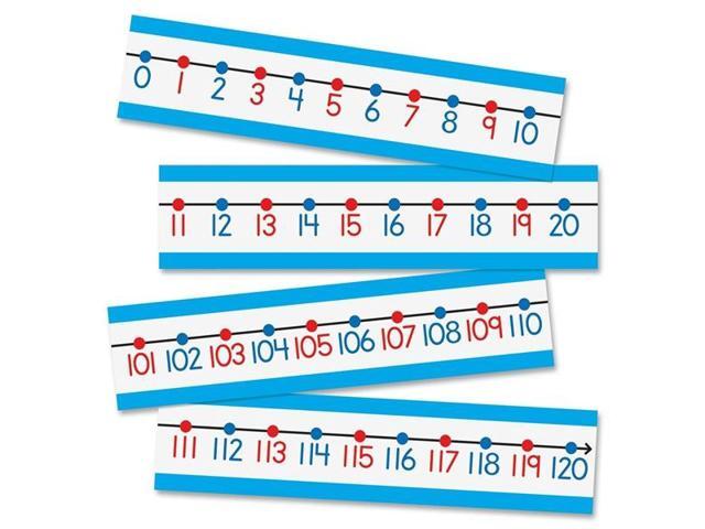 Carson Dellosa Number Line 42 pc Set, Color-Coded -20–120 Numberline With Manipulative Cutouts for Math Games, Teacher Supplies, Bulletin Board, and Wall Decor