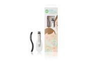 Frida Baby NailFrida Baby Nail Clippers & Nail File & Buffer for Newborns and Up, Safety Spyhole, Nickel Free, Curved Clipper to Fit Babies Nails White/Silver