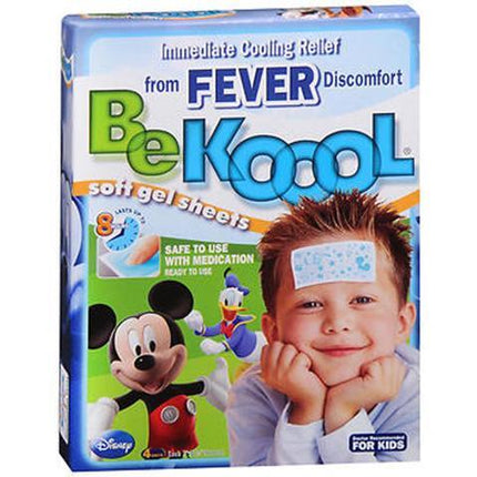 BEKOOOL Soft Gel Sheets for Kids for Cooling Relief from Fever discomfort | 4 Count