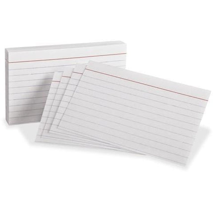 Oxford Ruled Index Cards, 3" x 5", White, Lined Index Flashcards, 300 per Pack (10022)