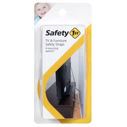 Safety 1st TV & Furniture Safety Straps, Black, Multi, 2 Straps(Pack of 1) Black