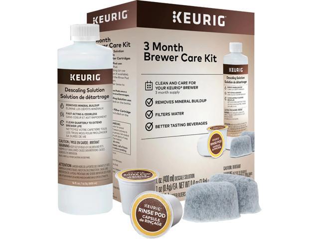Keurig 3-Month Brewer Maintenance Kit Includes Descaling Solution, Water Filter Cartridges & Rinse Pods, Compatible Classic/1.0 & 2.0 K-Cup Coffee Makers, 7 Count 7 Count