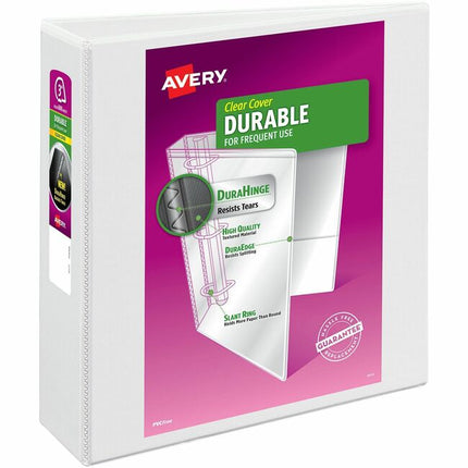 Avery Durable White 2.5 Inch View Binder with EZD Rings