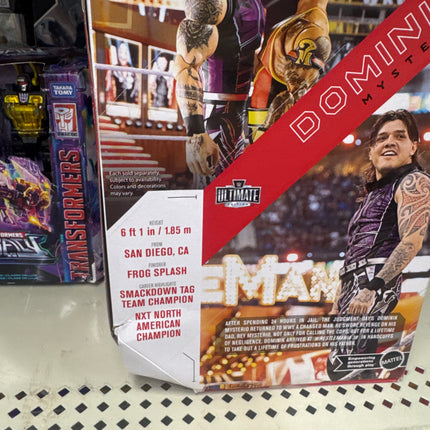 Mattel WWE Ultimate Edition Action Figure & Accessories, 6-inch Dominik Mysterio Collectible Set, Swappable Heads & Hands, 30 Articulation Points
