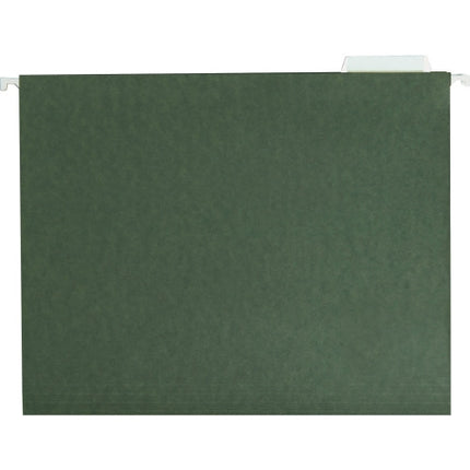 Smead Hanging File Folder, 1/5-Cut Adjustable Tab, Letter Size, Standard Green, Hanging Folders for Filing Cabinets, File Organizer Folder, 25 Per Box (64055)