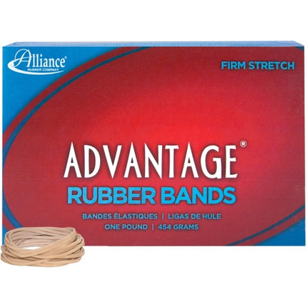 Alliance Rubber 26145 Advantage Rubber Bands Size #14, 1 lb Box Contains Approx. 2250 Bands (2" x 1/16", Natural Crepe),Beige