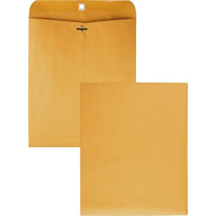 Quality Park 10 x 12 Clasp Envelopes with Clasp Closure and Gummed Seal, Great for Filing, Storing or Mailing Documents, 28 lb Brown Kraft, 100 per Box (QUA37895)