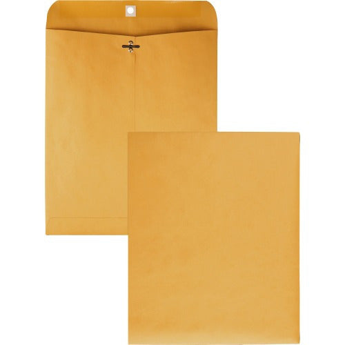 Quality Park 10 x 12 Clasp Envelopes with Clasp Closure and Gummed Seal, Great for Filing, Storing or Mailing Documents, 28 lb Brown Kraft, 100 per Box (QUA37895)