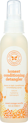 The Honest Company Conditioning Hair Detangler | Leave-in Conditioner + Fortifying Spray | Tear-free, Cruelty-Free, Hypoallergenic | Citrus Vanilla Refresh, 4 fl oz