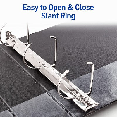Avery 3 Inch Durable View Slant Ring Black Binder 17041