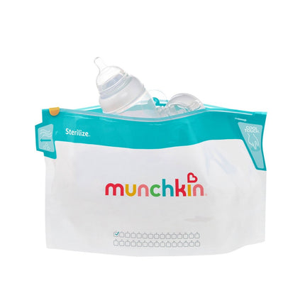Munchkin® Sterilize™ Microwave Bottle Steam Sterilizer Bags, 30 Uses per Bag, 6 Pack Multicolor