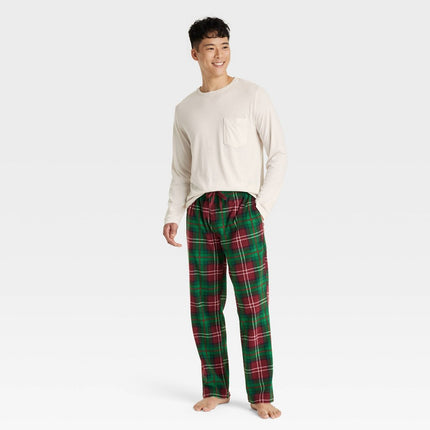 Men's Microfleece Pajama Set - Goodfellow & Co™ Cream S