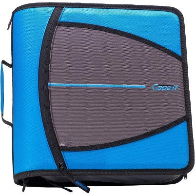 Case-it King Sized 4 Inch D-Ring Zipper Binder 800 Sheet Capacity